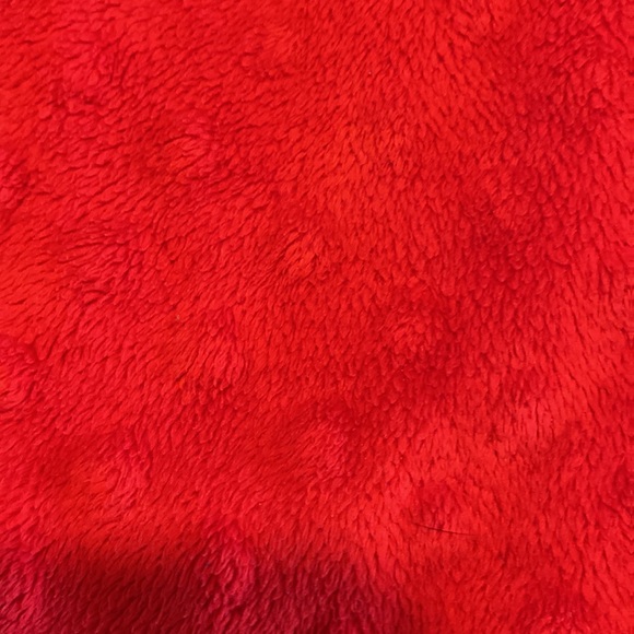 Girls red jacket size 5 smock dot kids brand zipper front pockets hood very soft - Picture 12 of 13